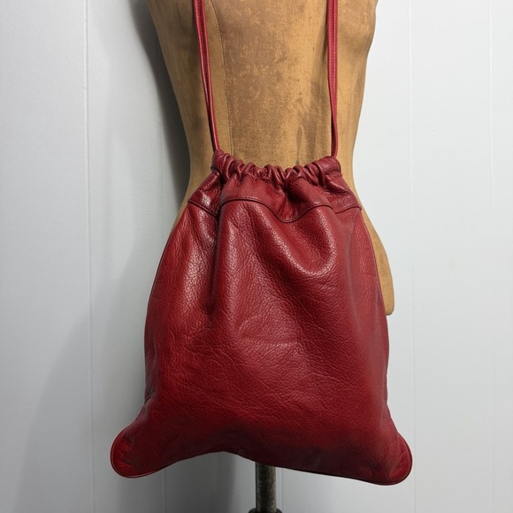 Hobo International Handbags - Hobo International Crossbody Bag Red Leather Hobo Vintage Hippie Purse